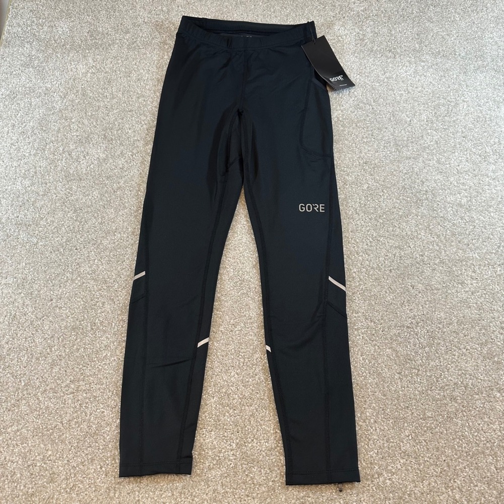 Gore‎ Wear R3 Mid Black Running Leggings 100532 Women size Small New Activewear